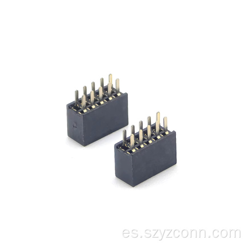 Conector hembra de 1,27 mm recto 10P